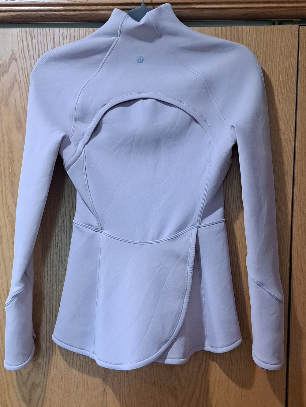 lululemon athletica Light Lavender Half-Zip Peplum Pullover - Picture 2 of 8